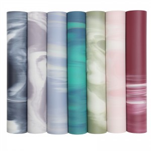 Marble Tie Die Pu Rubber Yoga Mat